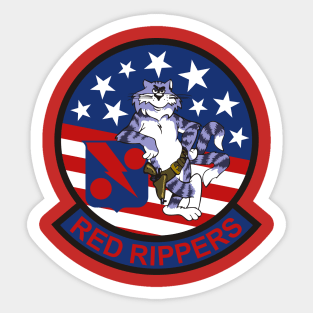 Tomcat Red Rippers Sticker